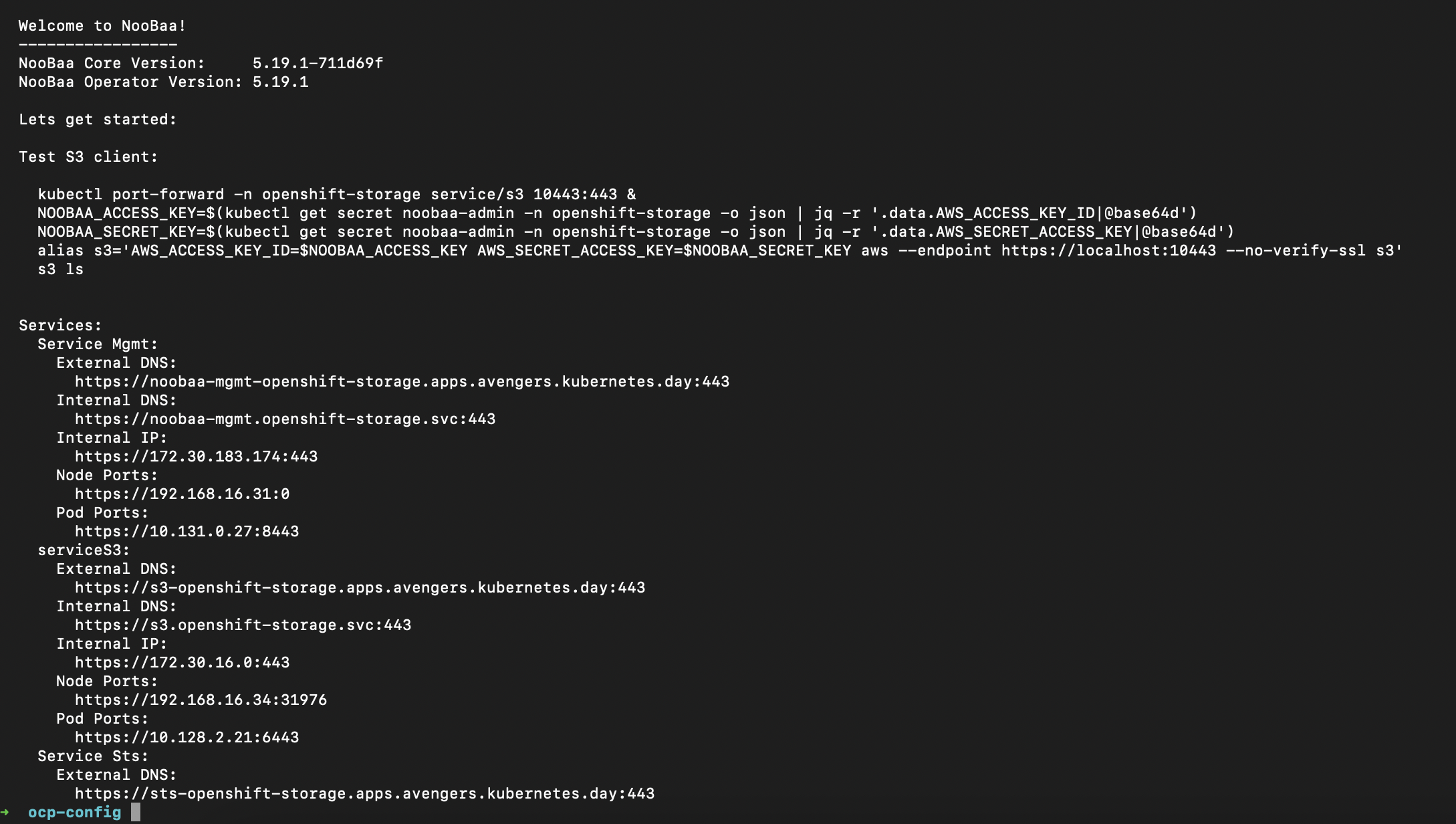 TIL: Install NooBa MultiCloud Gateway – part of ODF
