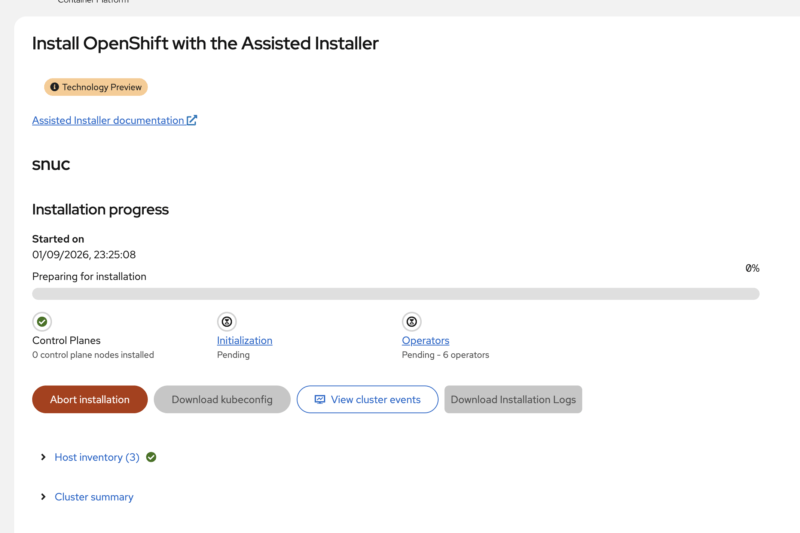 Assisted Installer Airgapped